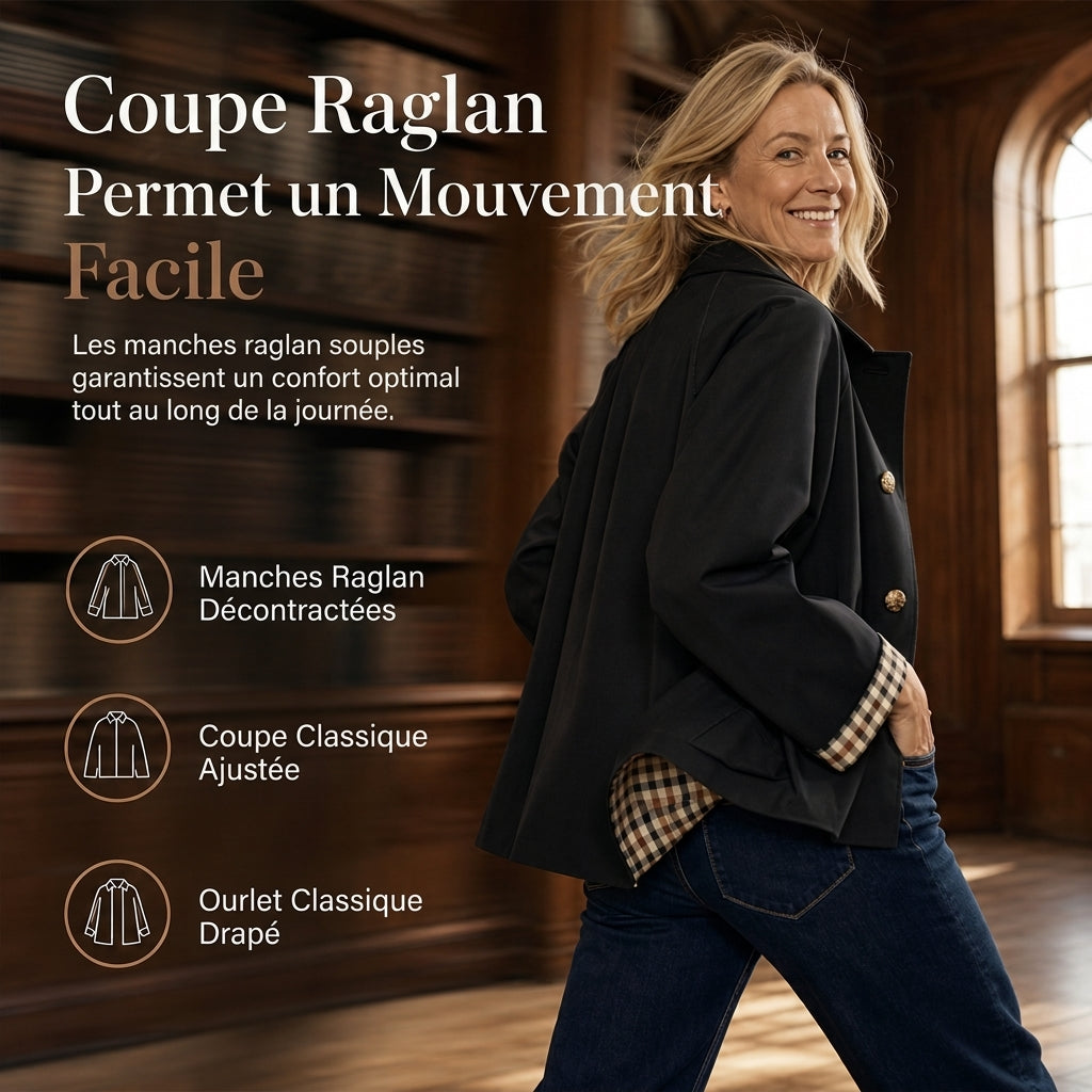 Manteau d'automne-hiver décontracté pour femme, à manches longues et boutonnage simple