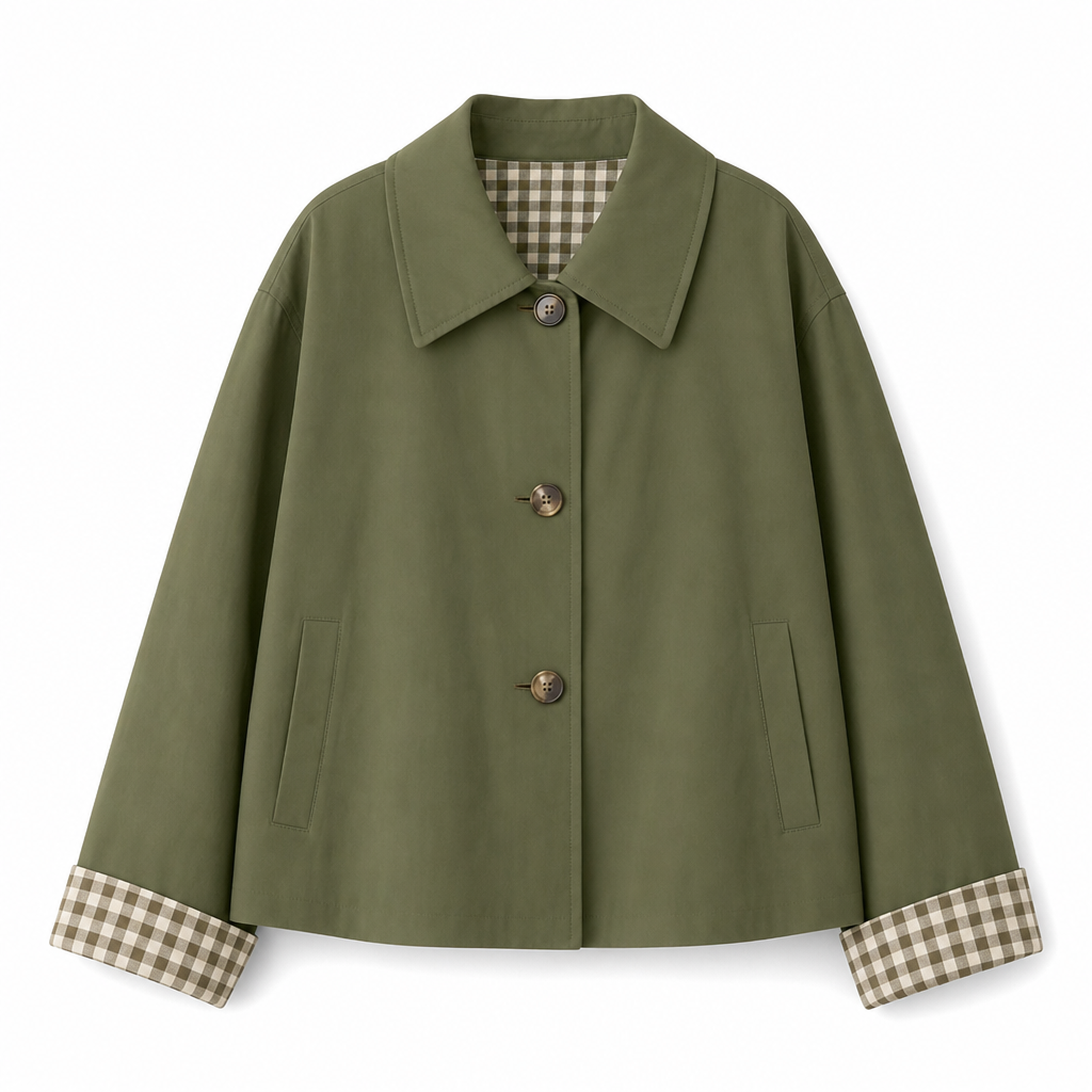 Manteau d'automne-hiver décontracté pour femme, à manches longues et boutonnage simple