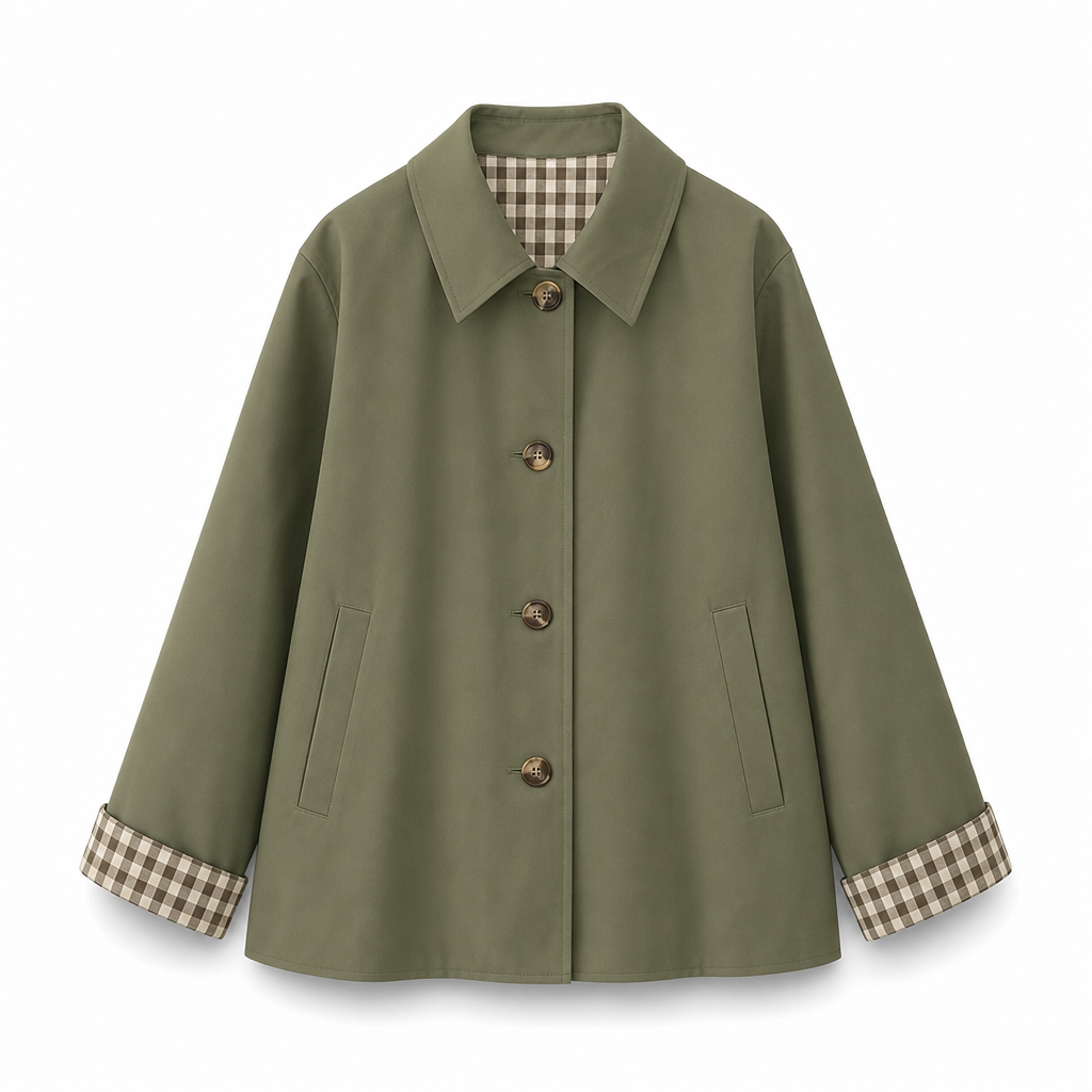 Manteau d'automne-hiver décontracté pour femme, à manches longues et boutonnage simple