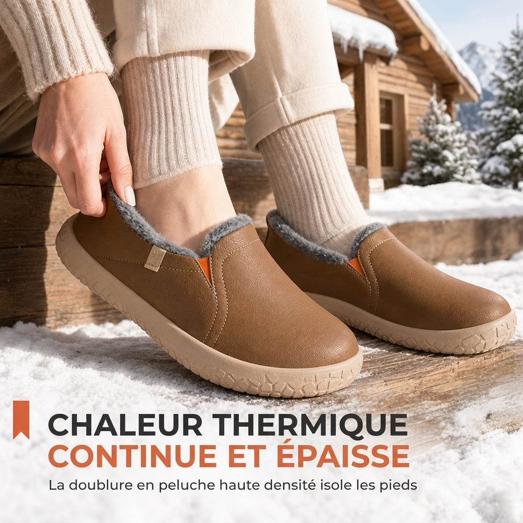 Bottes d'hiver imperméables pour femmes, chaussons chauds rembourrés de coton avec coin compensé caché, semelle souple antidérapante, chaussures de marche décontractées