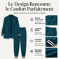 Ensemble blazer à boutonnage ouvert et pantalon pour femme