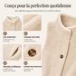 Gilet chaud décontracté en sherpa pour femme