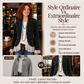 Veste en jean pour femme à col tailleur et ourlet en dentelle