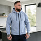 Veste à capuche zippée décontractée et chaude pour homme