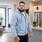 Veste à capuche zippée décontractée et chaude pour homme