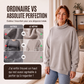 Sweatshirt décontracté à col simulé pour femme