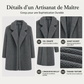 Manteau mi-long en laine d'agneau pour femme