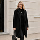 Manteau mi-long en laine d'agneau pour femme
