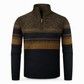 Cardigan en triqué à carreaux pour homme, doublure molletonnée, à capuche, manteau épais à manches longues pour l'hiver