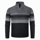 Cardigan en triqué à carreaux pour homme, doublure molletonnée, à capuche, manteau épais à manches longues pour l'hiver