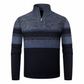 Cardigan en triqué à carreaux pour homme, doublure molletonnée, à capuche, manteau épais à manches longues pour l'hiver