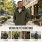 Veste à capuche coupe-vent extérieure pour homme