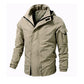 Veste à capuche coupe-vent extérieure pour homme