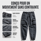 Pantalon cargo jogger multi-poches pour homme