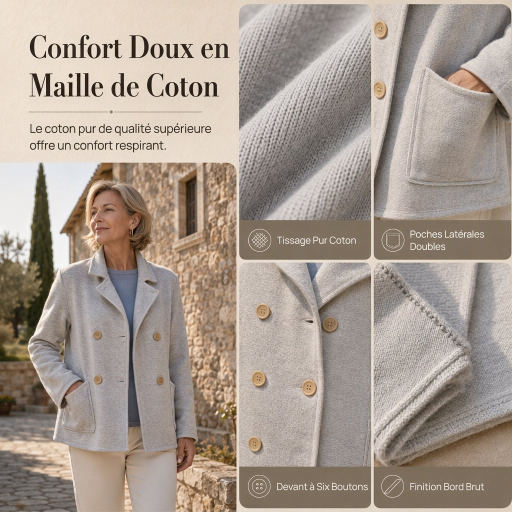 Veste décontractée unie classique
