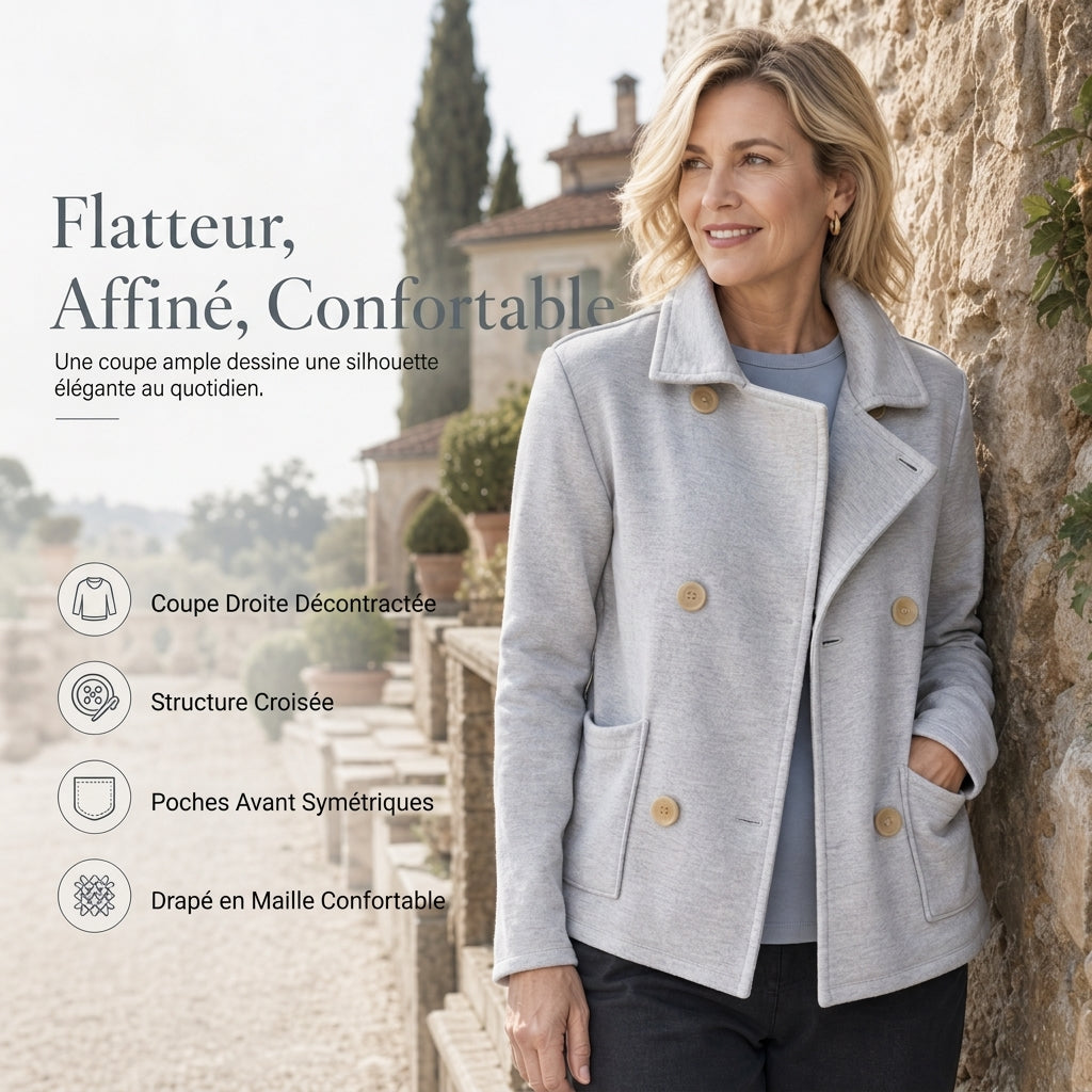 Veste décontractée unie classique