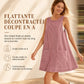 Robe sans manches en velours côtelé décontractée pour femmes