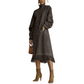 Robe décontractée unie en faux daim pour femme