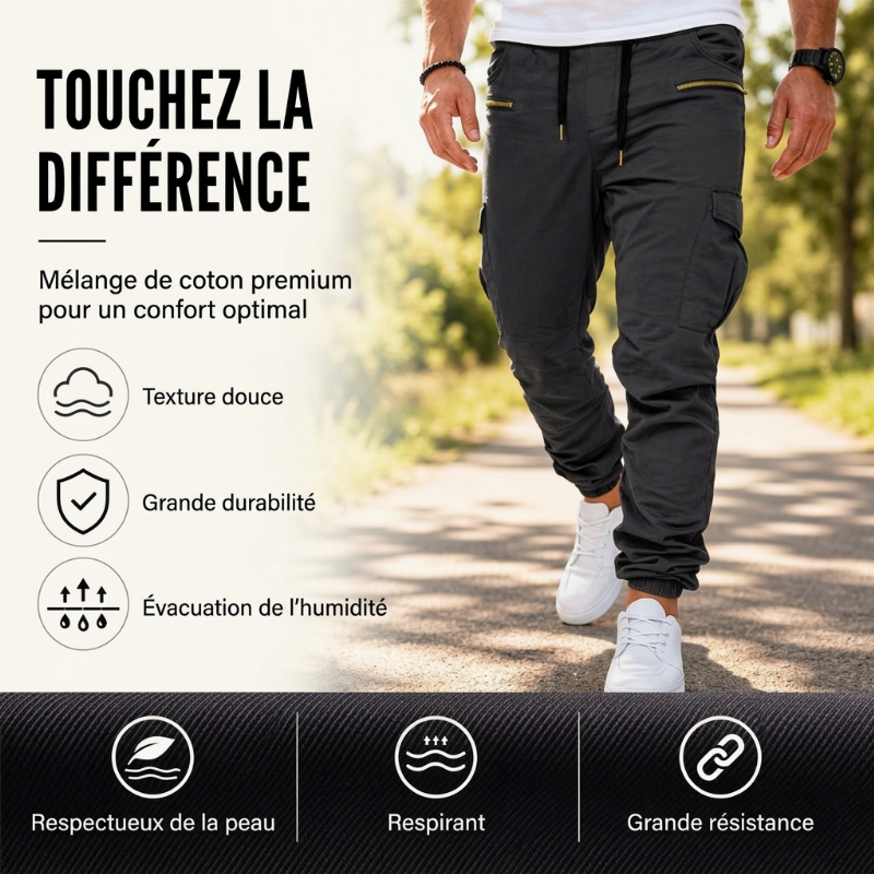 ⏳Liquidation totale🎁Pantalon cargo décontracté et ajusté pour homme🎁!