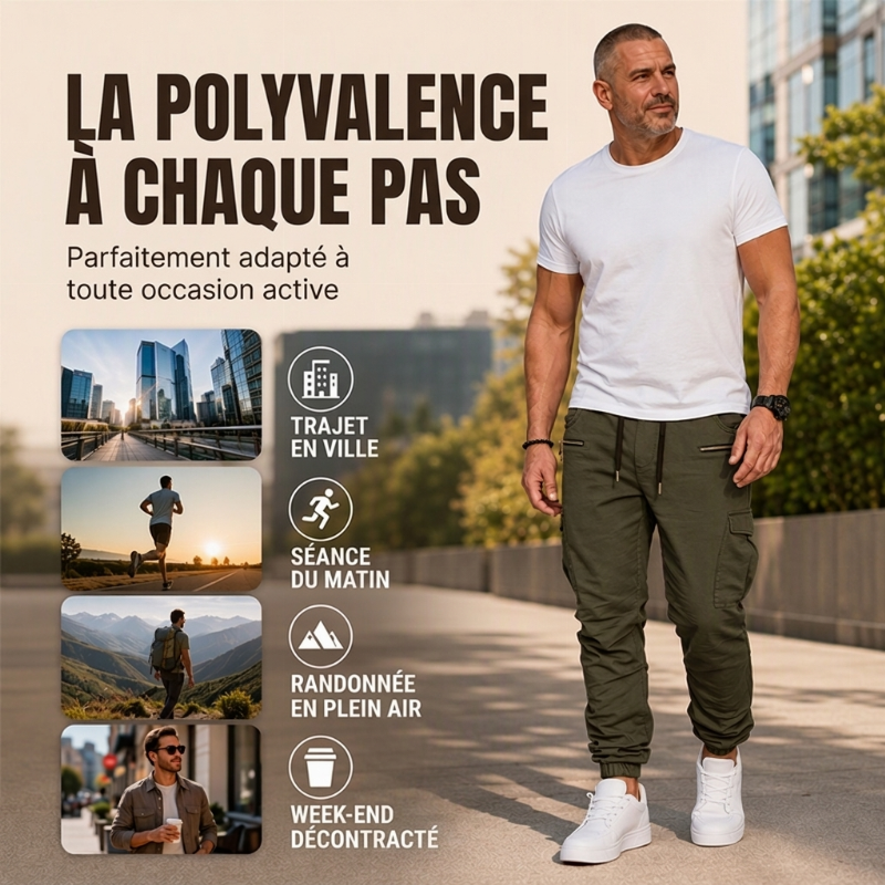 ⏳Liquidation totale🎁Pantalon cargo décontracté et ajusté pour homme🎁!