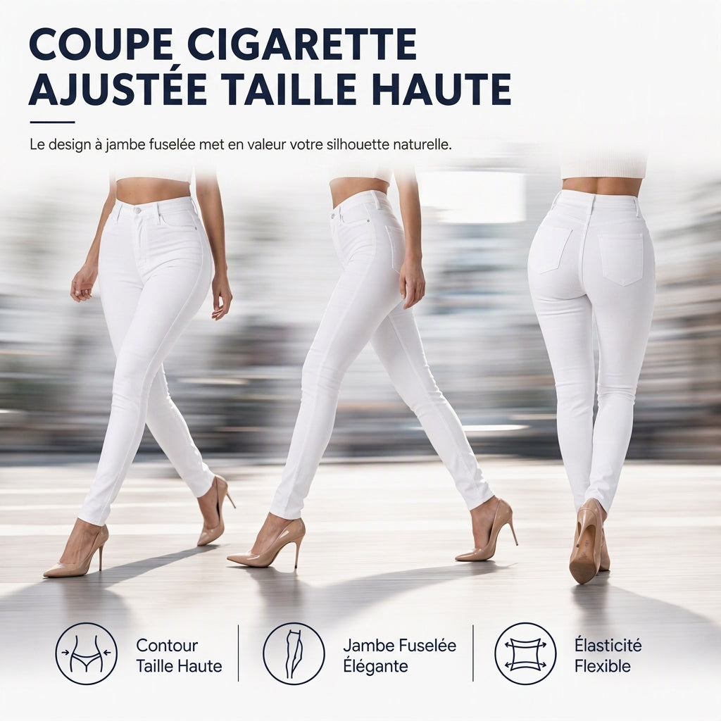 ⏳Liquidation totale!Pantalon crayon taille haute et ajusté pour femmes