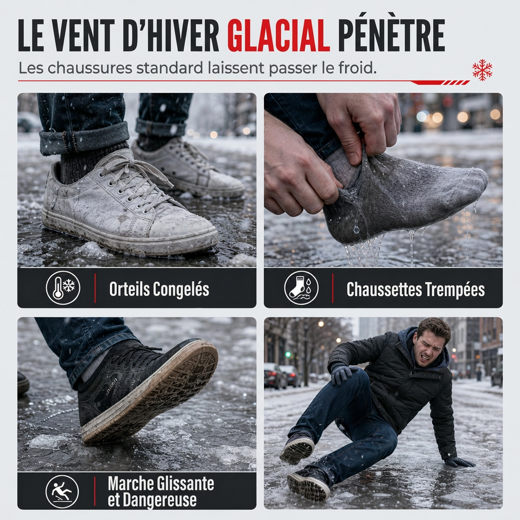 ⏳Liquidation totale⏳Bottes d'hiver hautes pour femme, bottines de neige imperméables et antidérapantes pour l'extérieur, à semelle épaisse et garnissage en peluche douce