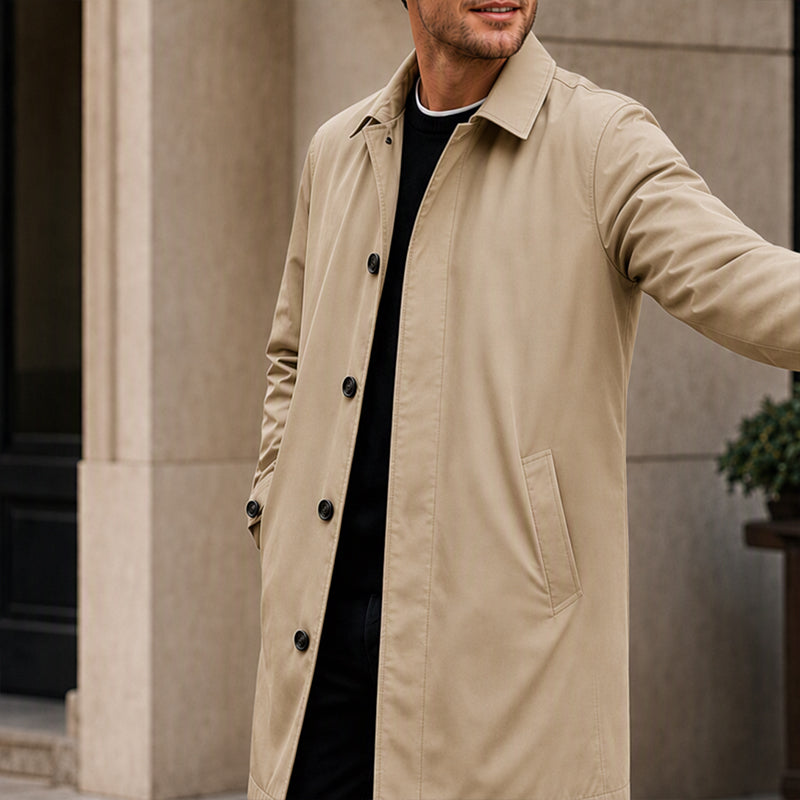⏳Liquidation totale⏳Trench-coat matelassé et résistant à l'eau pour homme