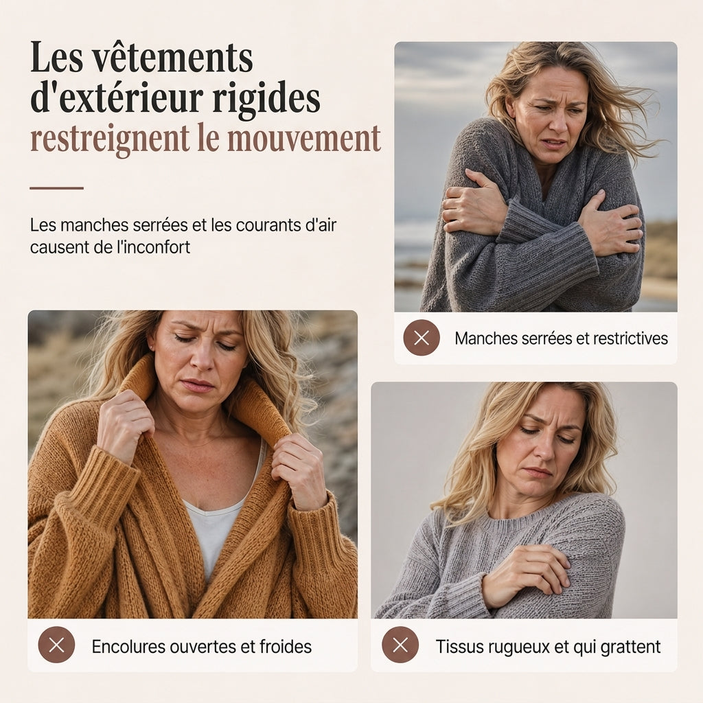👜 -50 % sur toute la mode femme ! ✨Cardigan en maille femme à manches chauve-souris oversized, avec col châle ouvert, pour l'automne et l'hiver