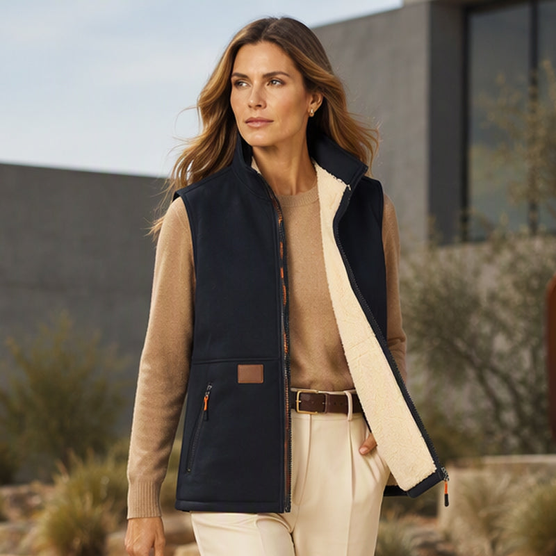 👜 -50 % sur toute la mode femme ! ✨Gilet thermique d'hiver à col montant pour femme