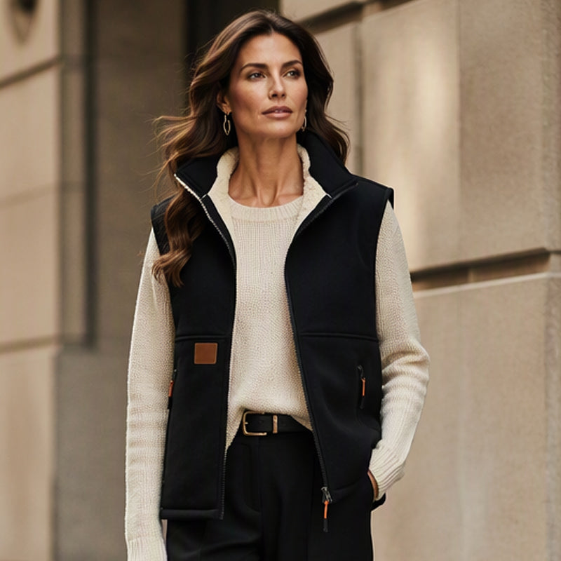 👜 -50 % sur toute la mode femme ! ✨Gilet thermique d'hiver à col montant pour femme