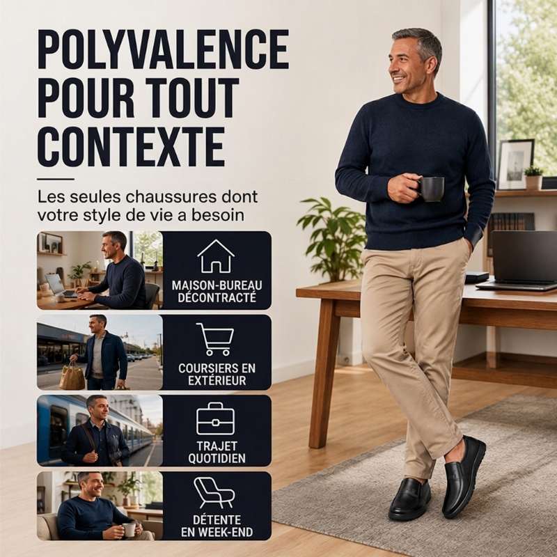⏳Liquidation totale⏳Chaussures habillées décontractées pour hommes, légères et à enfiler