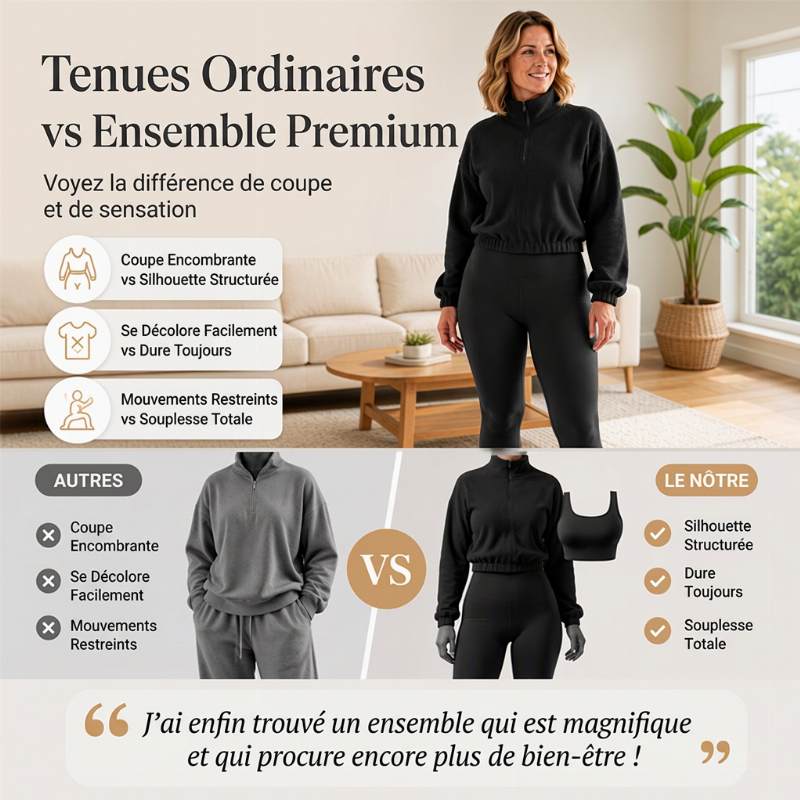 👜 -50 % sur toute la mode femme ! ✨Ensemble de sport confortable 3 pièces pour femme