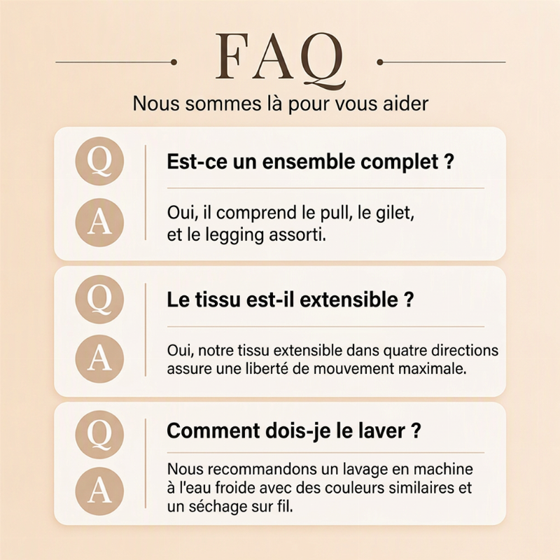 👜 -50 % sur toute la mode femme ! ✨Ensemble de sport confortable 3 pièces pour femme