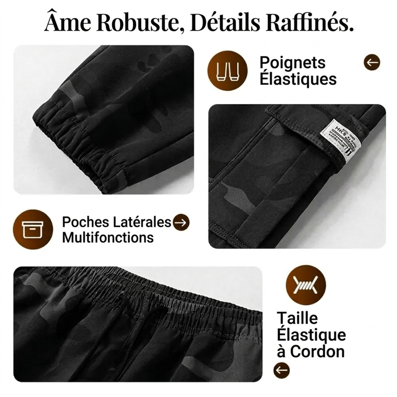 ⏳Liquidation totale⏳Pantalon de travail décontracté à motif camouflage