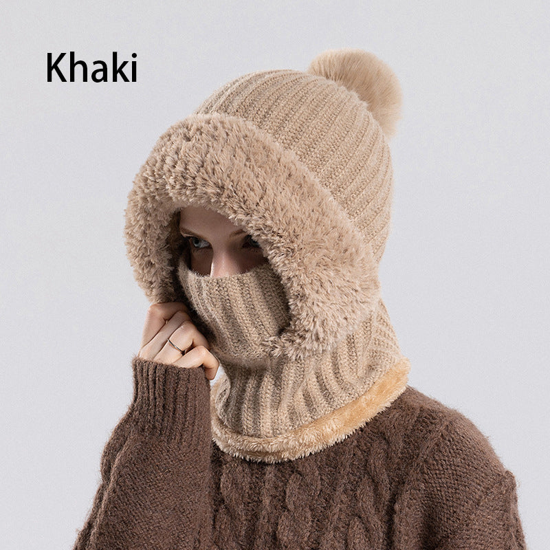 ⏳Liquidation totale⏳Bonnet Écharpe et Masque 3-en-1 Tricoté d'Hiver pour Femmes