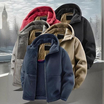⏳Liquidation totale⏳Veste décontractée chaude à capuche avec fermeture éclair
