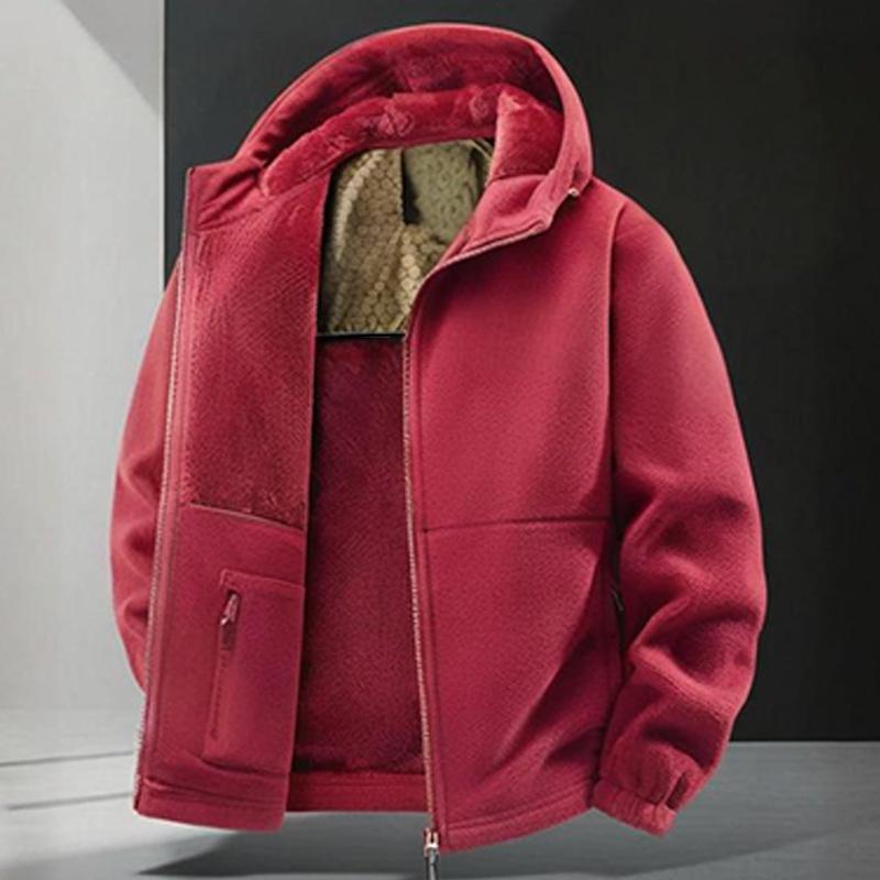 ⏳Liquidation totale⏳Veste décontractée chaude à capuche avec fermeture éclair