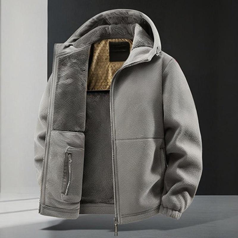 ⏳Liquidation totale⏳Veste décontractée chaude à capuche avec fermeture éclair