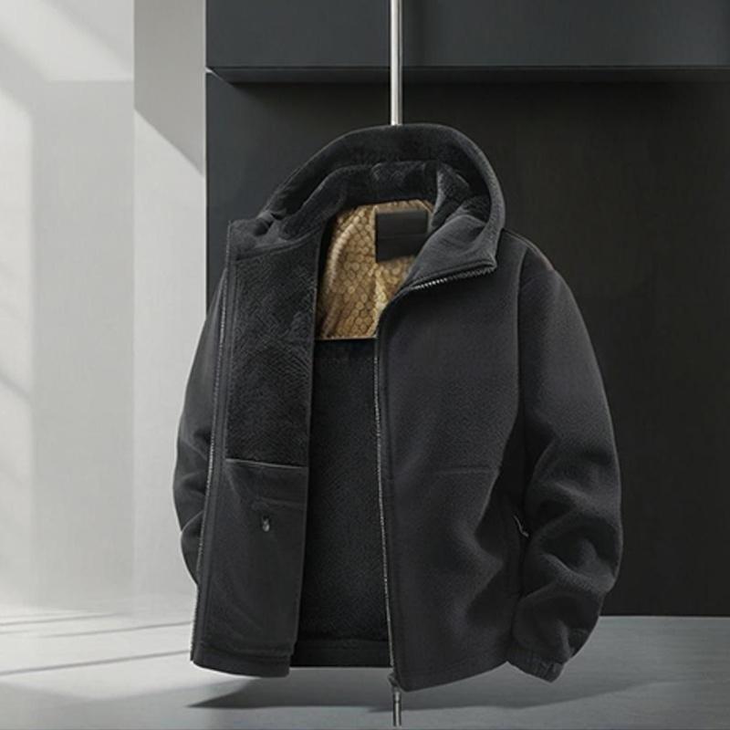 ⏳Liquidation totale⏳Veste décontractée chaude à capuche avec fermeture éclair