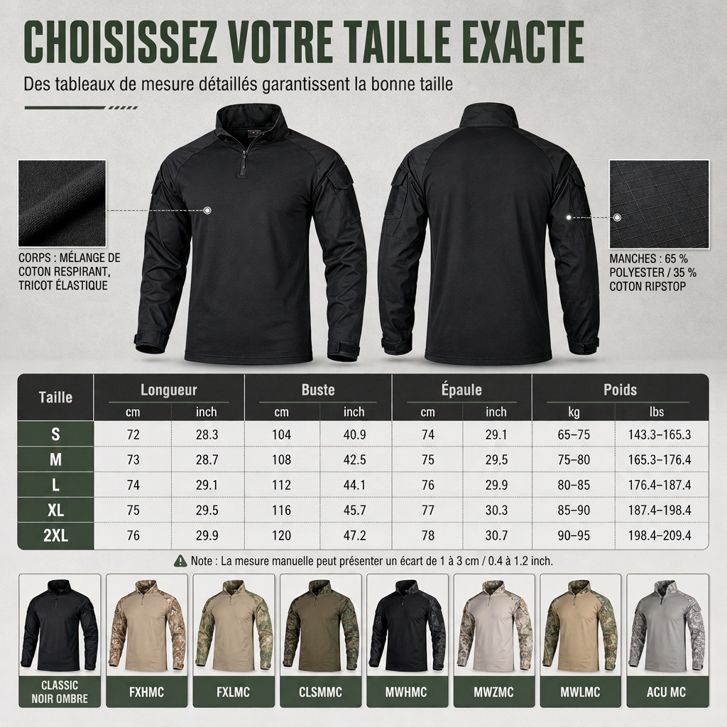 👜 -50 % sur toute la mode femme ! ✨Veste tactique à manches longues pour homme