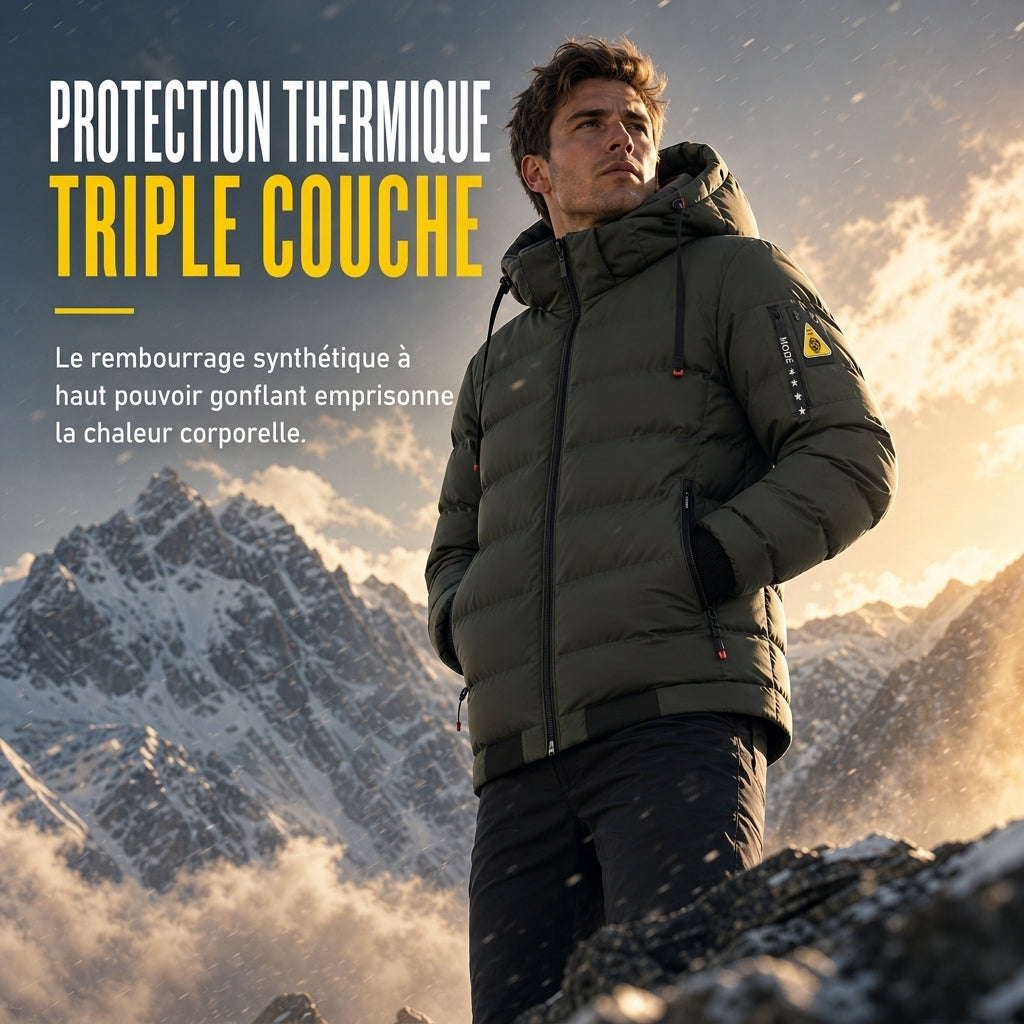 👜 -50 % sur toute la mode femme ! ✨Manteau chaud réversible à capuche pour homme
