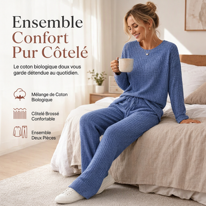 ⏳Liquidation totale⏳Ensemble de détente en maille décontracté pour femme