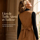 Robe salopette sans manches classique en fausse peau suédée, col en V, boutonnée devant