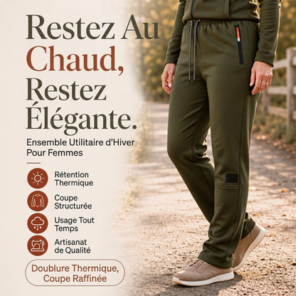 Pantalon de survêtement thermique d'hiver unisexe pour l'extérieur
