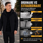 Veste à capuche coupe-vent pour homme, doublée de peluche
