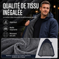 Veste à capuche coupe-vent pour homme, doublée de peluche
