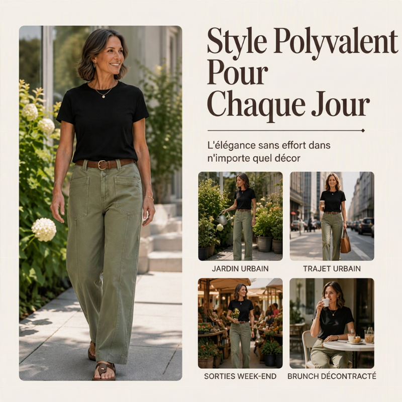 👜 -50 % sur toute la mode femme ! ✨Pantalon décontracté à jambe droite pour femmes