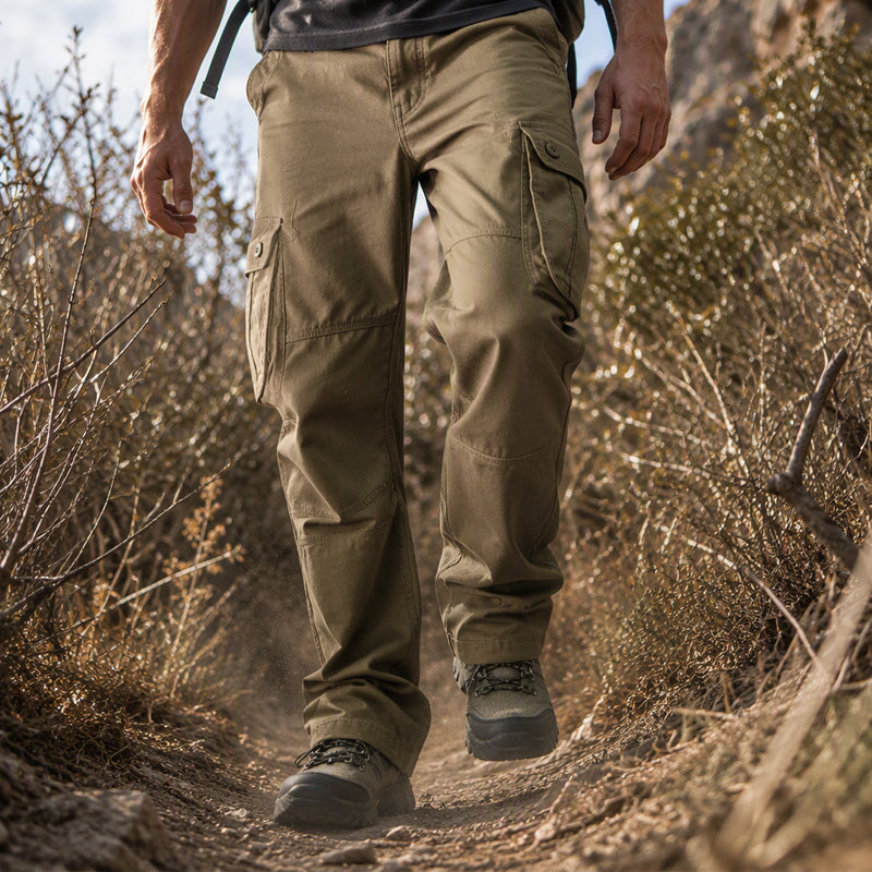 Pantalon cargo coupe décontractée pour homme avec multiples poches