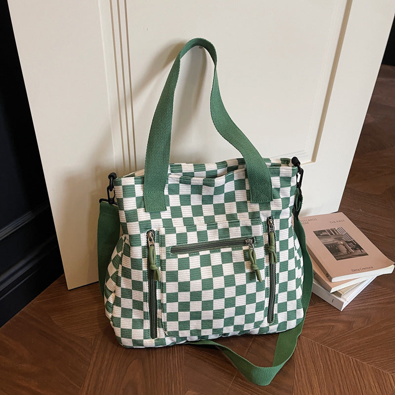 ⏳Liquidation totale⏳Casual Large Capacity Checkerboard Tote Bag