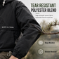 Veste coupe-vent de randonnée à capuche et multiples poches, pour l'extérieur